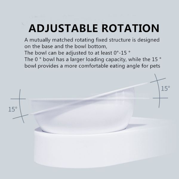 Cuencos aumentados autoalimentadores del perro para el derramamiento ajustable de los pequeños perros no