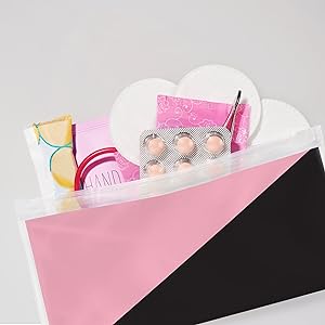 Reusable Travel Makeup And Accessory Bag, Great For School Or Work, Chic Collection Pouch