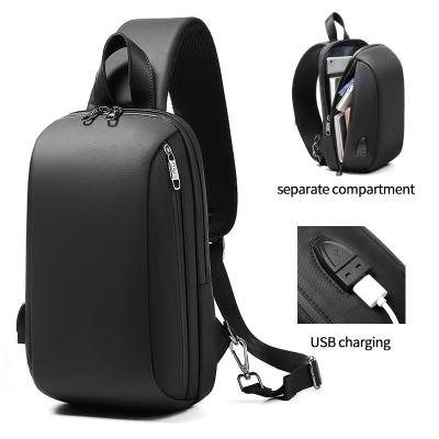 Venda a retalho logotipo personalizado moda Homens Sling Bag Luxury Mini peito Crossbody Bag Pequeno Messenger Bag Crossbody Para Homens