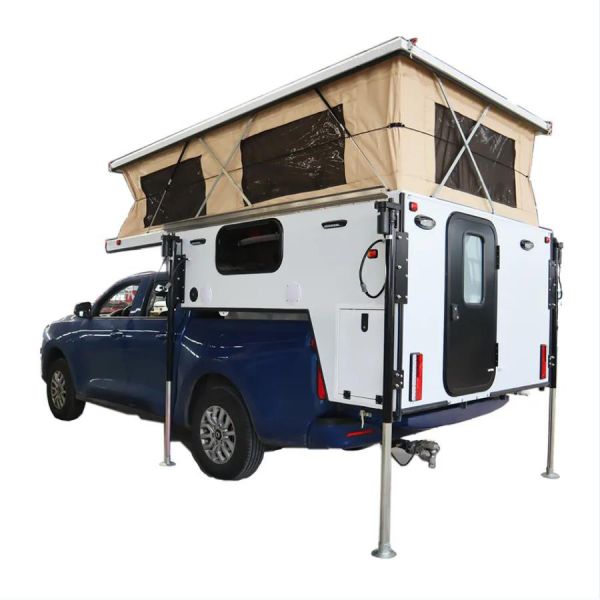 Remorque de camping-car en aluminium, cuisine extérieure, caravane tout-terrain