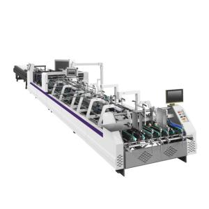 Dobradura ondulada automática da caixa da caixa e máquina da colagem para a ind