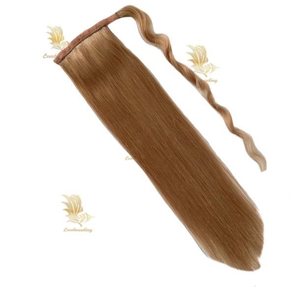 Tape-240527 Muti-Color Full Thick End Kinky Curly Ponytail Hair Extensions with Muti-Color
