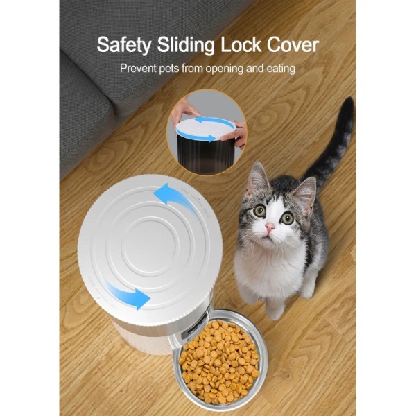 Programmable Smart Dog Food Dispenser 4L Automatic Cat Feeder With Timer