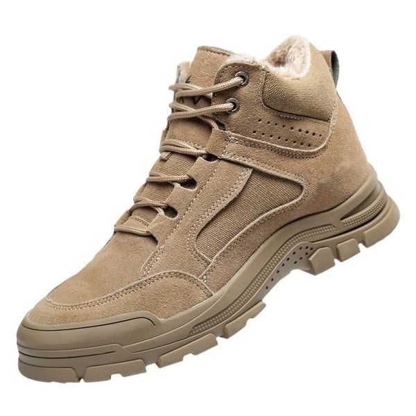 Unisex Electrical Safety Shoes Yellow Plastic Steel Toe Shoes Durable  6KV