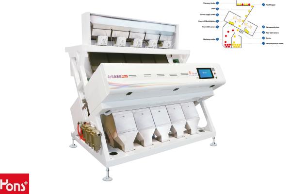 Multifunction CCD Camera Rice Beans Color Sorter Machine AC220V/50Hz