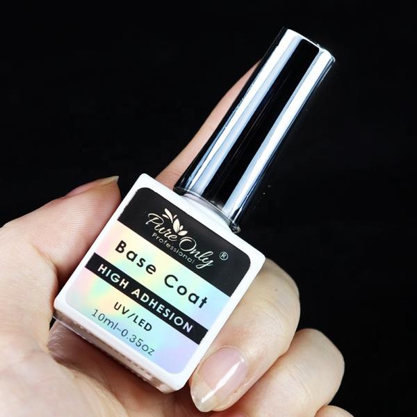 Professional Grade Pure Only Nail Suppliers No Cleanse No Wipe Chrome Uv Led Gel Top Coat Base Coat for Gel Polish Nails