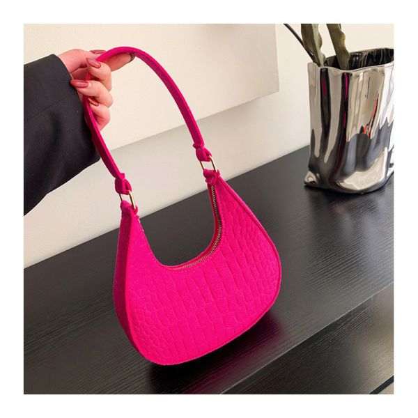 Ladies' Shoulder Bags with Fashion Luxury Women's Handbags in PU Main Material