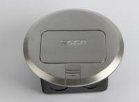 Zinc Alloy Round Floor Mounted Socket 1.2mm FGGP Uk Standard