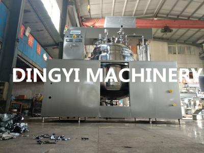 Cream Industrial Vacuum Mixer Tilting Hydraulic Lift 1150-3500rpm Shear Speed