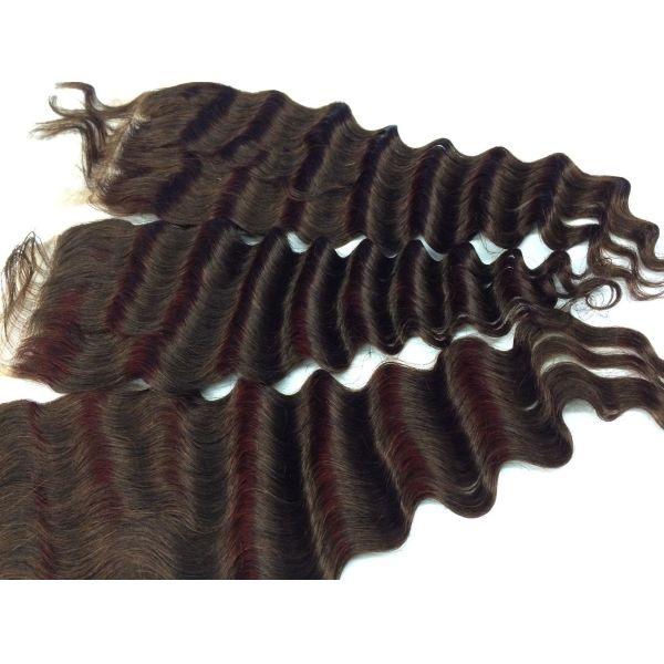 Top Quality Hot Unprocessed Natural Color Knot Bleached Brazilian Hair Middle