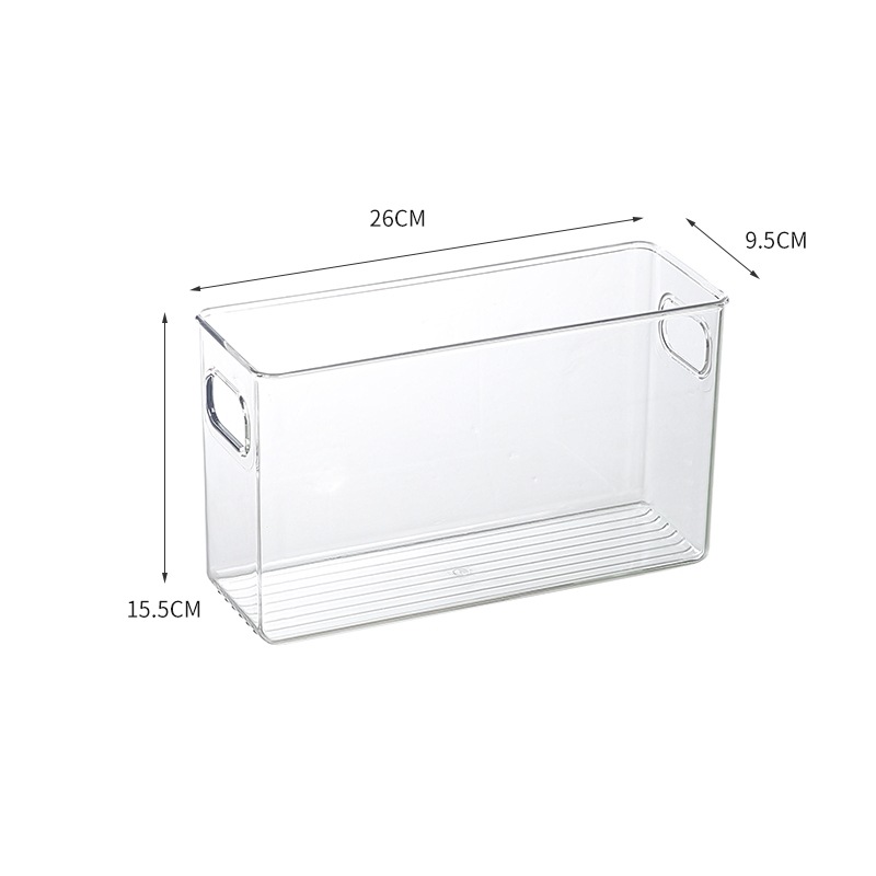 Modern Rectangle Refrigerator Storage Drawer Freezer Food Grade Transparent Storage Box