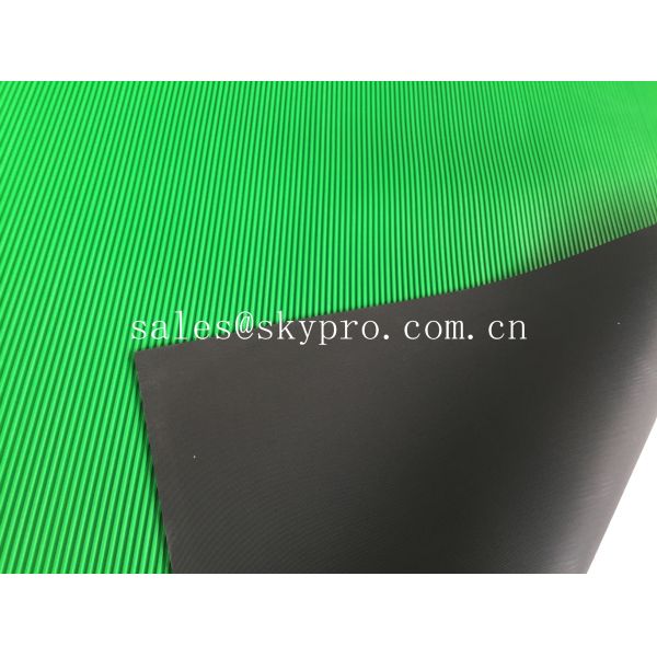 Double layer ESD recycled rubber mats with color on top and black on bottom