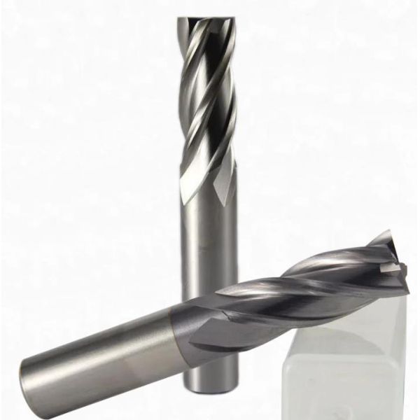 M42 Cortador de fresado de acero de alta velocidad Pólvora de acabado de acero de alta velocidad 4 flautas