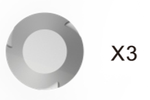 Освещение ландшафта СИД 3 ватт на открытом воздухе/СИД похоронило пигмент светов 2700К 4000К серебряный законченный