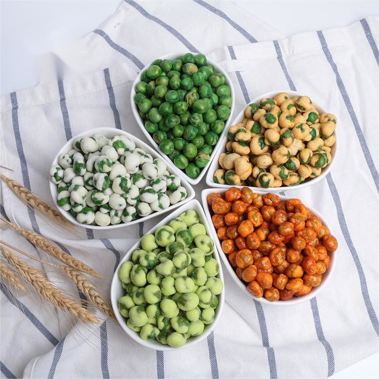 Естественный вкус креветок жареный зеленый горошек закуска OEM