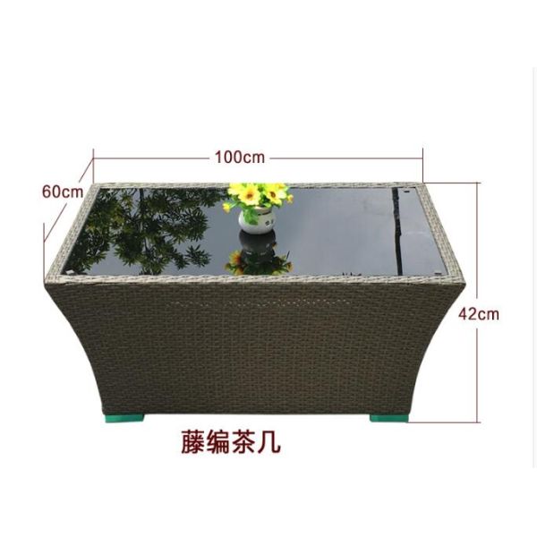 Modern Aluminium PE Rattan Outdoor Wicker Sofa sets Garden wicker Patio sofa furniture