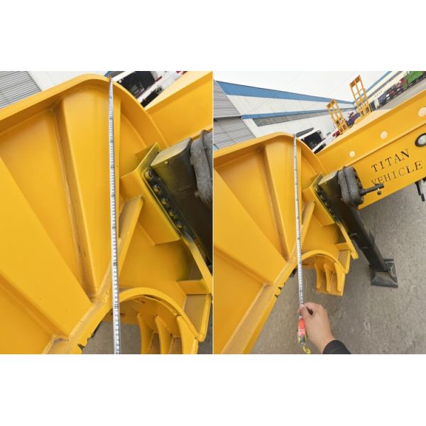 2023 TITAN Best Selling 4 Axle 80-100 Ton Excavator Lowbed Semi Heavy Haul Trailer for Sale Manufacturers