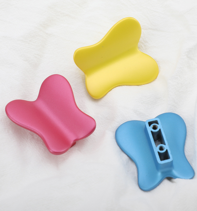 XINJUN Coloful butterfly Knobs Children Room Drawer Handles Knobs for Furniture
