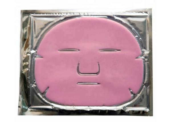 Pink Collagen Crystal Sheet Face Mask / Brightening Sheet Mask Firming Anti Wrinkle