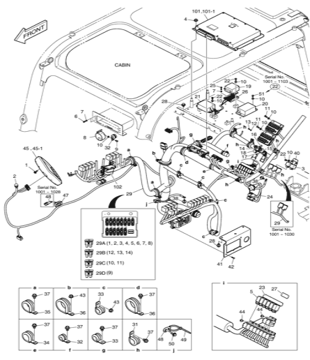 301202-00042 Relay For DOOSAN DX255LC-3 Excavator Electric Parts