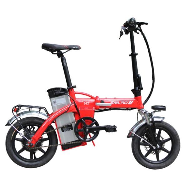 Practical 14 Inch Electric Bike , Mini Foldable Electric Bike Portable Battery