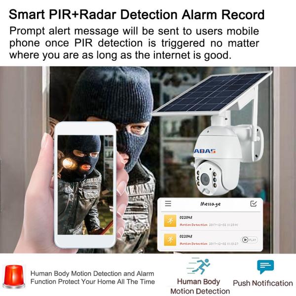 4G Outdoor Solar Home Security Camera 1080P Remote APP Control 3G 4G Solar Camera
