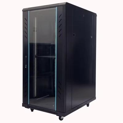 600*1000 19'' Data Center Server Rack with 18U 2.0mm Thickness and Tempered Glass Door