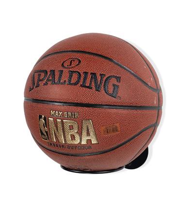 Porta-bolas de aço revestido com pó, montado na parede, armazenamento para futebol e basquete