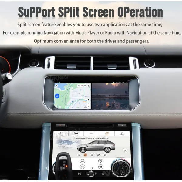 Радио для автомобилей с сенсорным экраном Android 12 для Range Rover Sport L494 2013-2017 GPS навигация Мультимедийный проигрыватель Android Auto