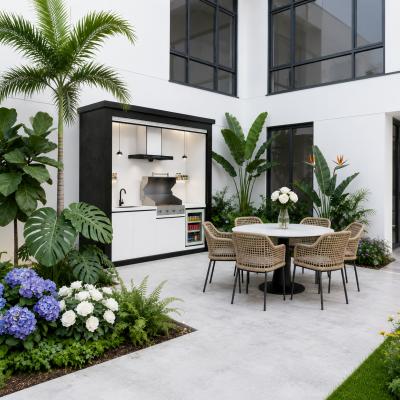 Rustproof Stainless Steel FAS Outdoor Kitchen with Modular Design and Integrated Cooking Functions– Standard Version