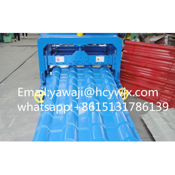 Machine de formage de rouleaux de tubes en acier vitré en aluminium