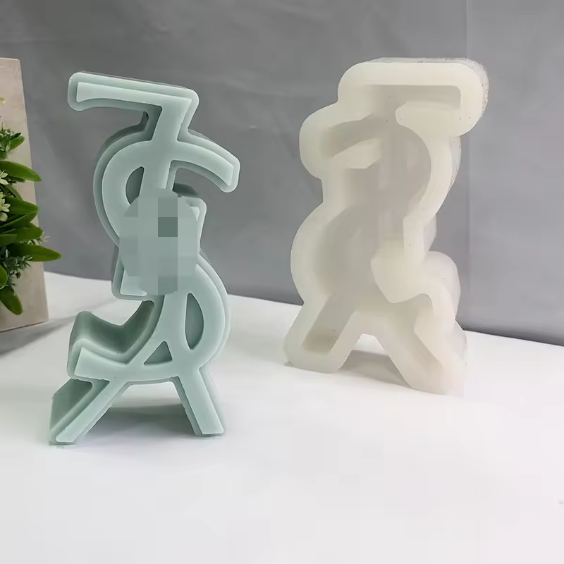 Silicone Rubber Custom Diy Decoration Resin Crafts Casting Epoxy Resin Molds Big Letters Luxury Brand Logo