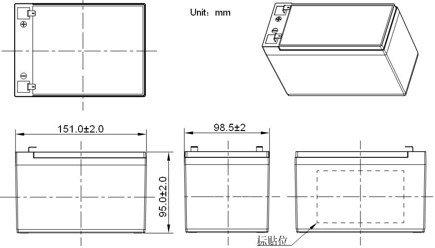 Прочная литиевая фосфатная батарея 12V 12ah с функцией беспроводного мониторинга патентов
