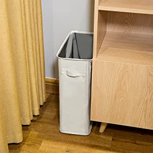 Laundry Baskets with Easy Carry Handles, Hamper, Folding Washing Bins, Family Laundry Room Bathroom