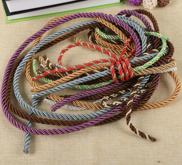 Charming hot selling decorative round rope for home textile decoration