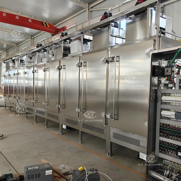 Machine de torréfaction de noix à commande PLC de 500 kg/h à usage industriel