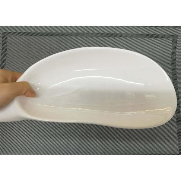 White Melamine Dinnerware Trumpet - Shell - Shape Dish Length 25cm Weight 405g