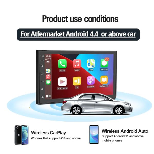 CCPA Multimedia Wireless Android Auto Carplay USB Dongle For Android 4.4+ Head Unit