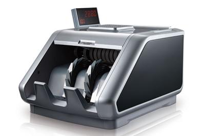 Discriminateur mélangé de détecteur d'argent de Bill Counter And Sorter Fake de dénomination de 1+1 poches
