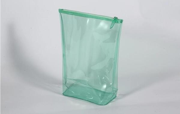 Frosted Makeup Cosmetic Bag Cloth Packaging With Slider Zip-Lock