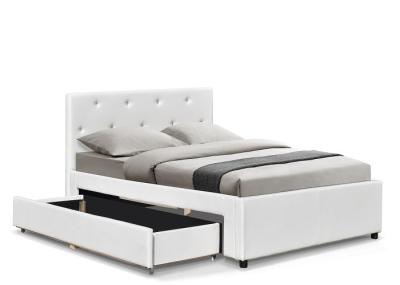 Sunny Modern Faux Leather Storage Bed Double Size With Drawers OEM