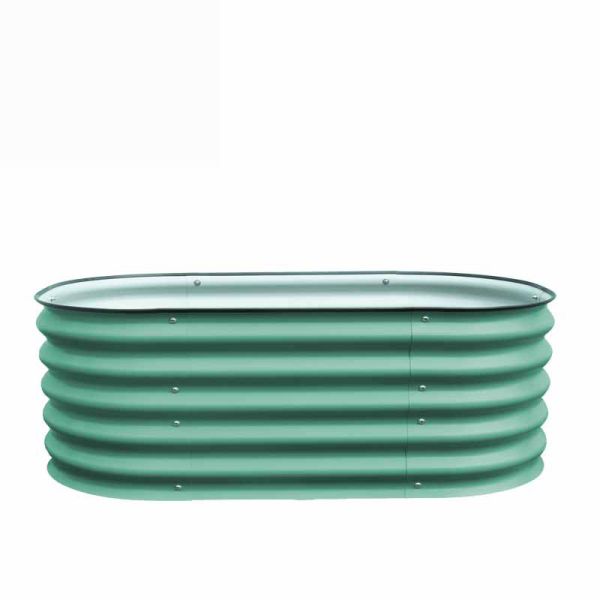 3.4*2*1.4 Ft Galvanized Raised Metal Garden Bed Kits Galvanized Metal Raised Garden Bed Large Metal Planter Outdoor
