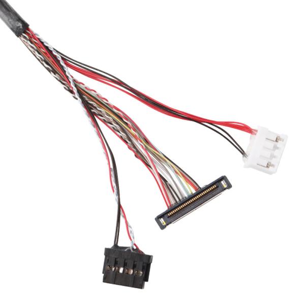 46 AWG Lvds Harness Ipex 20453-240t-03 Jst Phr-4 To 20380-R30t-06
