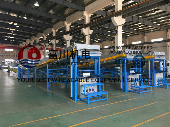 Brush Pay Off Round Copper Wire Annealing Machine With Hot Dip Tinned Mehod