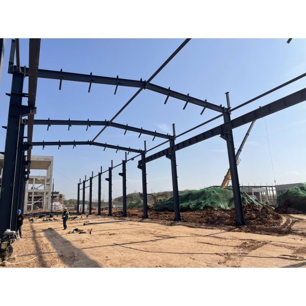 Heavy Duty Workshop Steel Structure Q355B Anti Fatigue Industrial Steel Buildings