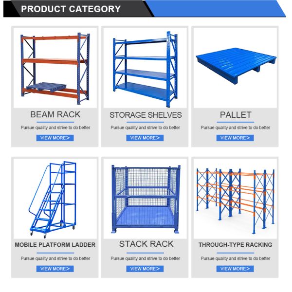Heavy-Duty Steel Pallet Racking System, 5000kg Load Capacity, Adjustable Stackable Design | For Warehouse Storage