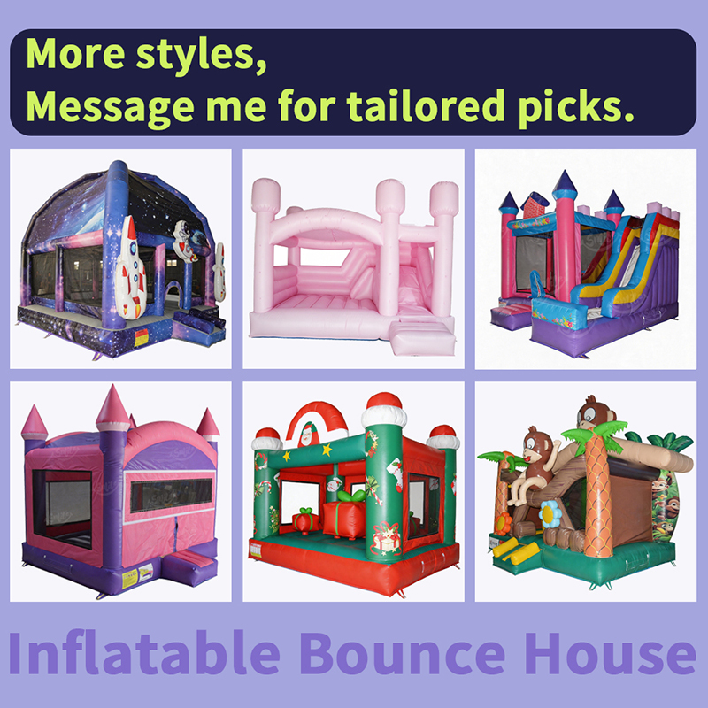 Commercial Grade Inflatable Castle Combo Bounce House with Slide Blue Yellow Bouncy Castle for Kids Party Rental