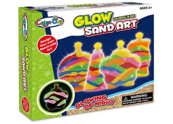 Educational DIY Glow Sand Arts And Crafts Toys / Children Learning Kits W / Bottles