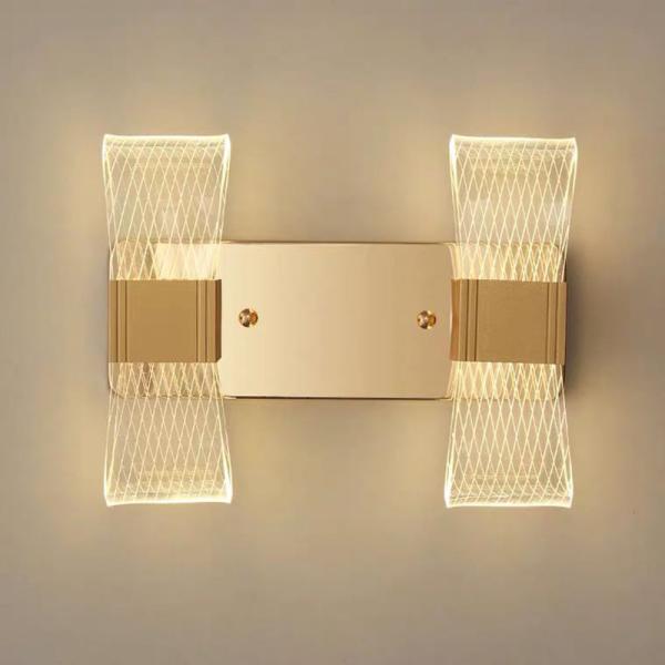 Modern transparent line light guide LED bar light luxury creative living room scandinavian wall lamp(WH-OR-230)