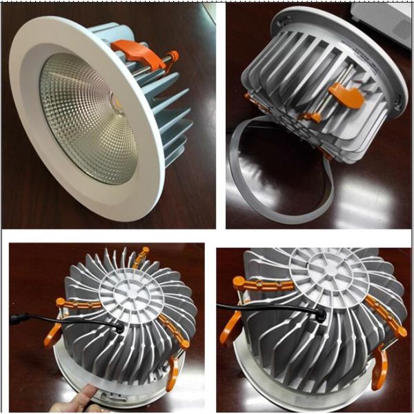 l'ÉPI 40w mené 8 pouces de Downlight IP44 a coupé le conducteur de 208mm Dali Dimmable